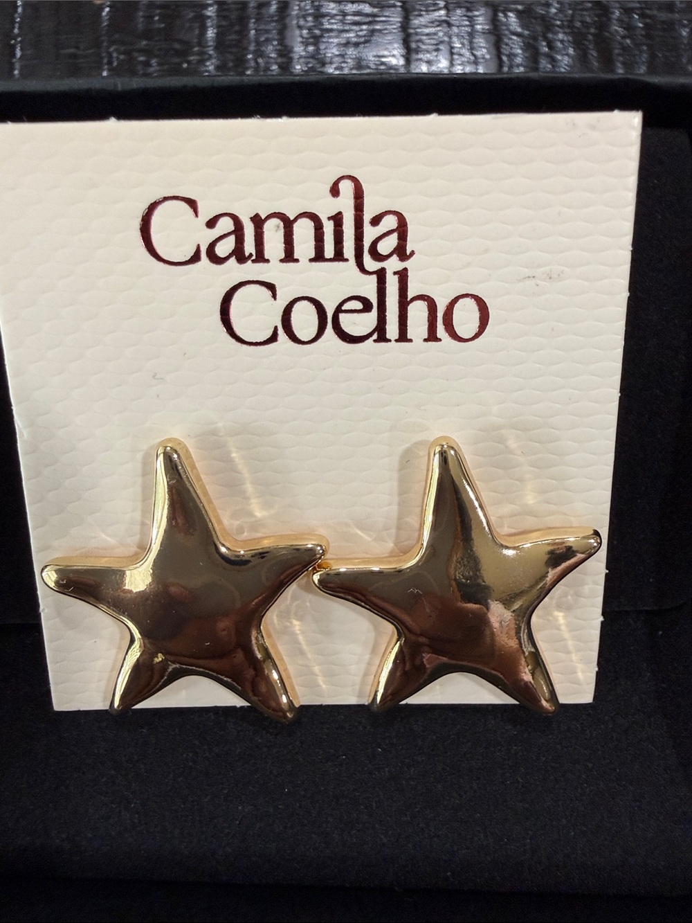 Camila Coelho Gold Star Earrings